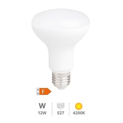 Lámpara LED reflectora R80 12W E27 4200K