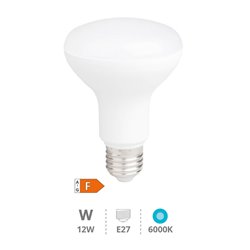 Lámpara LED reflectora R80 12W E27 3000K