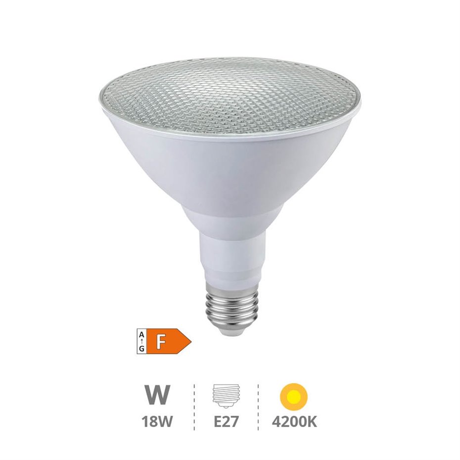 Lámpara LED PAR38 18W E27 3000K IP65 (copia)