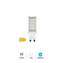 Lámpara LED SMD 4,8W G9 6000K