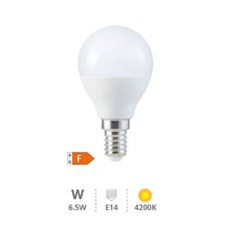Lámpara LED esférica 6,5W E14 4200K