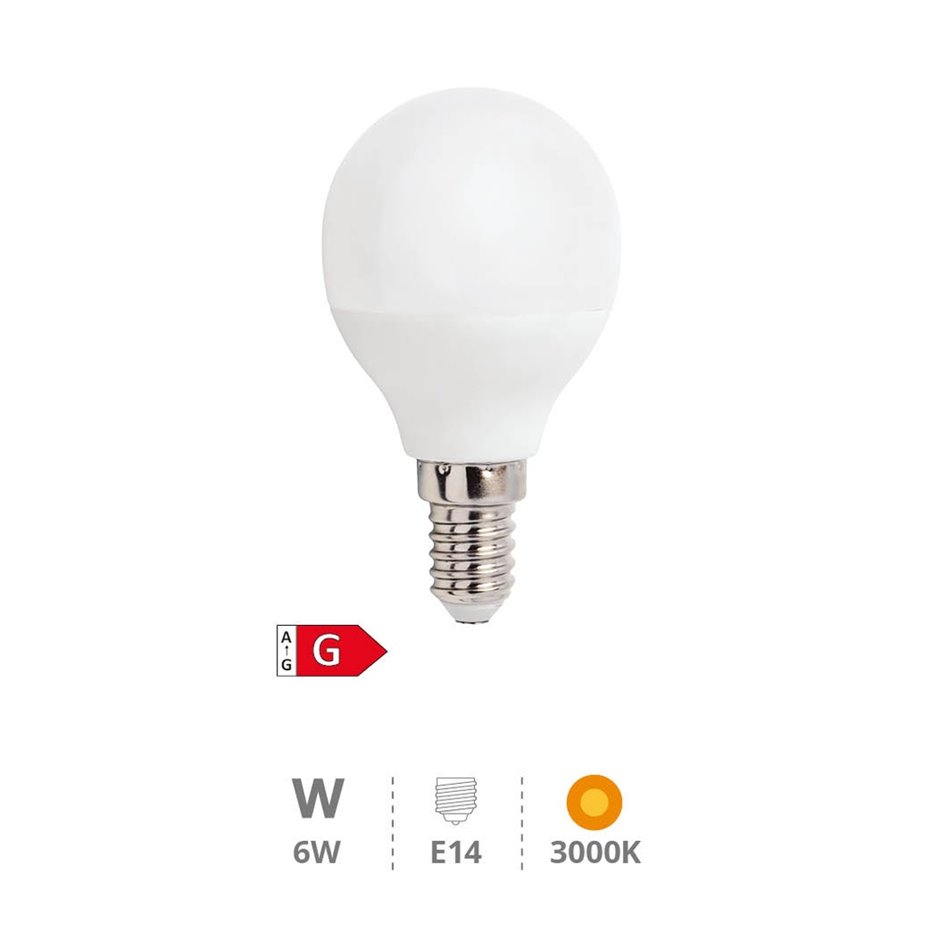 Lampara esferica 6W E14 3000K - Libertina