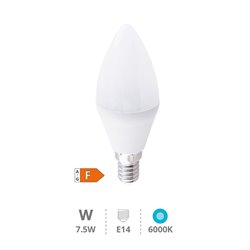 Lámpara LED vela 7,5W E14 6000K