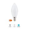 Lámpara LED vela 8,5W E14 6000K
