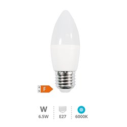 Lámpara LED vela 6,5W E27 6000K