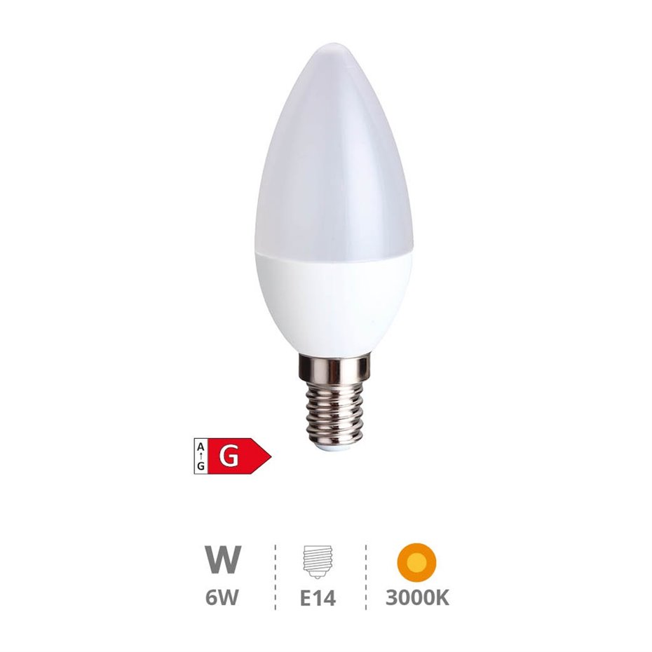 Lampara vela 6W E14 3000K - Libertina