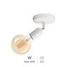 Foco de techo E27 Max.60W Blanco