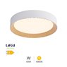 Plafón techo LED 42W 4000K Nórdico Negro+efecto madera (copia)