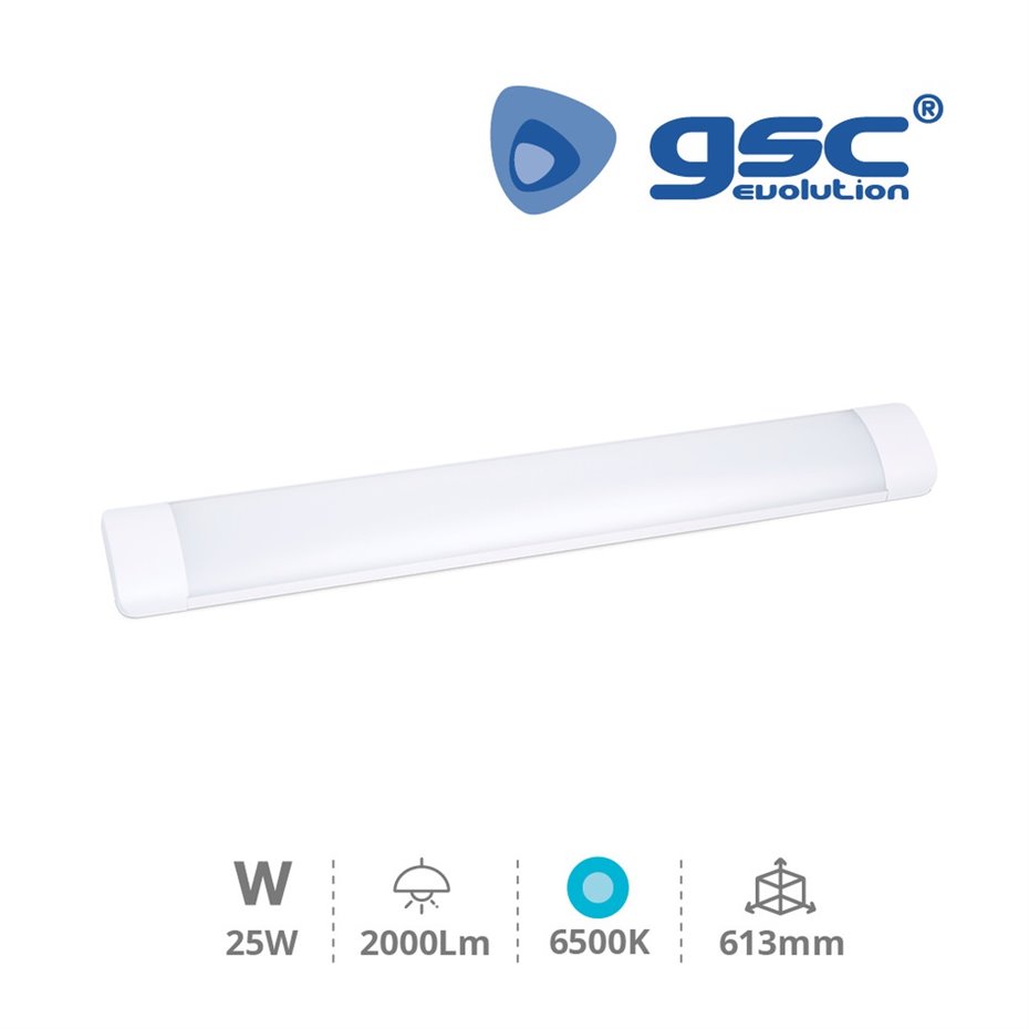 Regleta LED electronica 25W 6500K