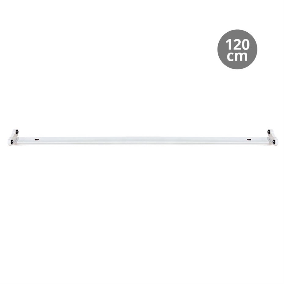 Regleta doble porta tubos T8 IP20 1200MM