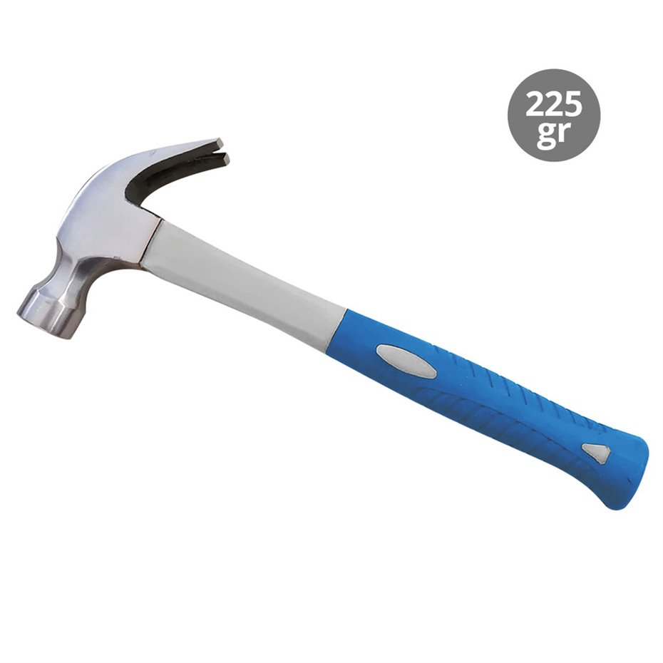 Martillo de encofrador con mango de fibra de vidrio 225gr