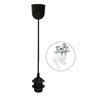 Lámpara colgante Cuval E27 1M Negro
