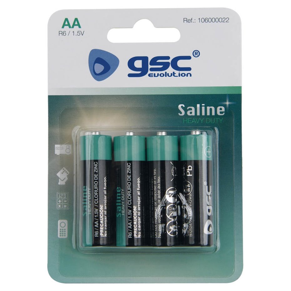 Pila salina GSC evolution R6 (AA) Blister 4u