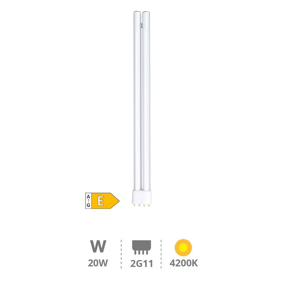 Bombilla LED PL 20W 2G11 4200K