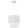 Lámpara de techo colgante Serie Batwe E27 Ø280mm Blanco