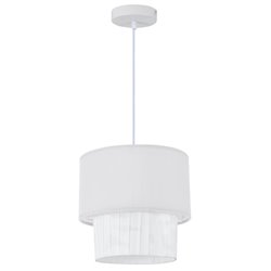 Lámpara de techo colgante Serie Batwe E27 Ø280mm Blanco