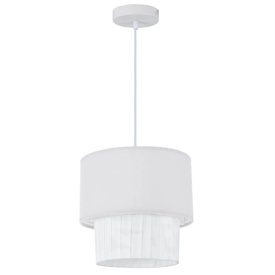 Lámpara de techo colgante Serie Batwe E27 Ø280mm Blanco