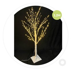 Árbol decorativo LED Sirka 1,2M Blanco