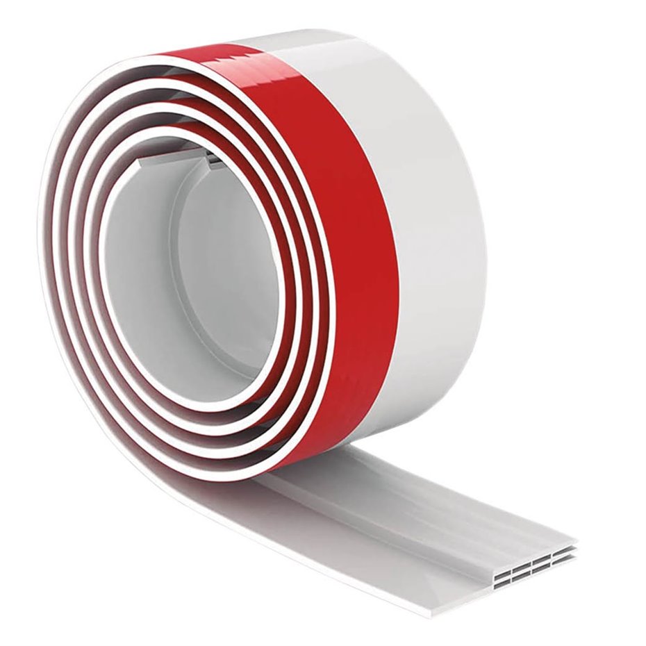 Burlete de silicona adhesivo 1M Blanco