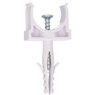 Pack 100u fijadores de tubo con taco Ø20mm