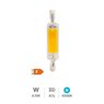 Bombilla lineal LED COB 78mm R7s 4,5W 6500K