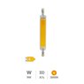 Bombilla lineal LED COB 118mm R7s 9W 3000K
