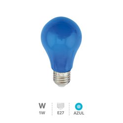 Bombilla LED estándar 1W E27 Azul