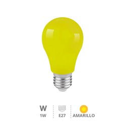 Bombilla LED estándar 1W E27 Amarillo